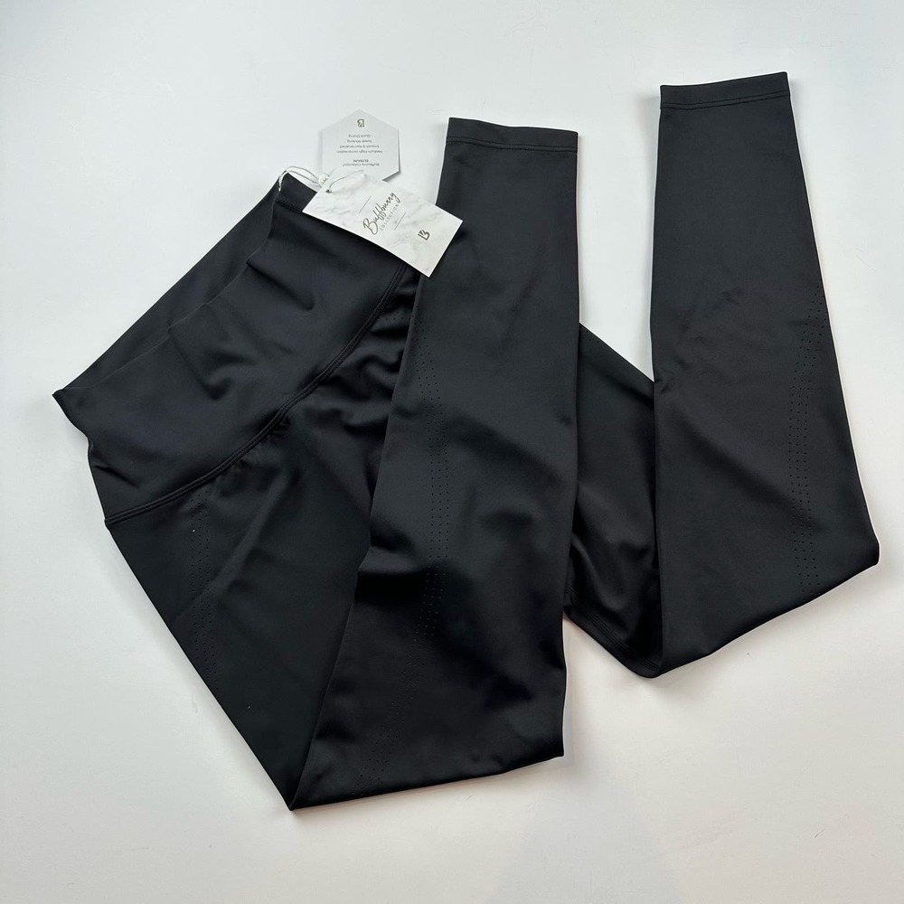 Buffbunny Lit Laser High Waisted Legging Onyx Black High Compression Medium